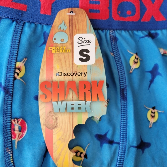 Crazy Boxer Shark Week Boxer Briefs ~ Small ~ NWT ~ Fun Undies! ~ Unisex ~FINAL! - Picture 2 of 9